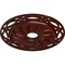 Ekena Millwork Loera Ceiling Medallion (Canopies up to 6 1/4"), 26 5/8"OD x 4 1/2"ID x 1 3/8"P, Brushed Mahogany CM26LOBMF - alternate 3